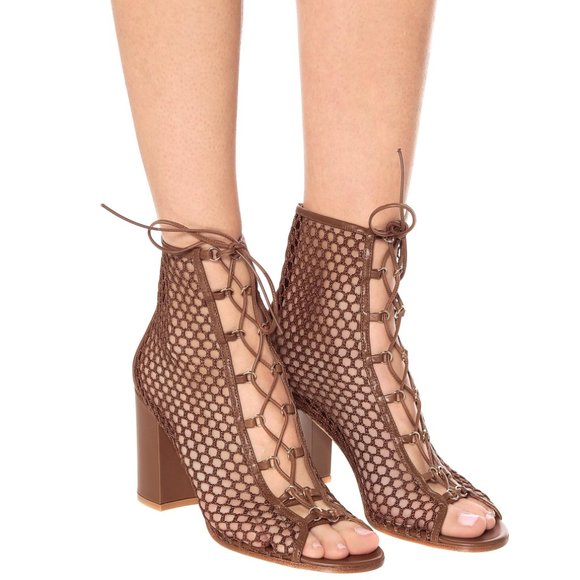 Gianvito Rossi Shoes - Gianvito Rossi Women's Brown Santana Ankle Boots